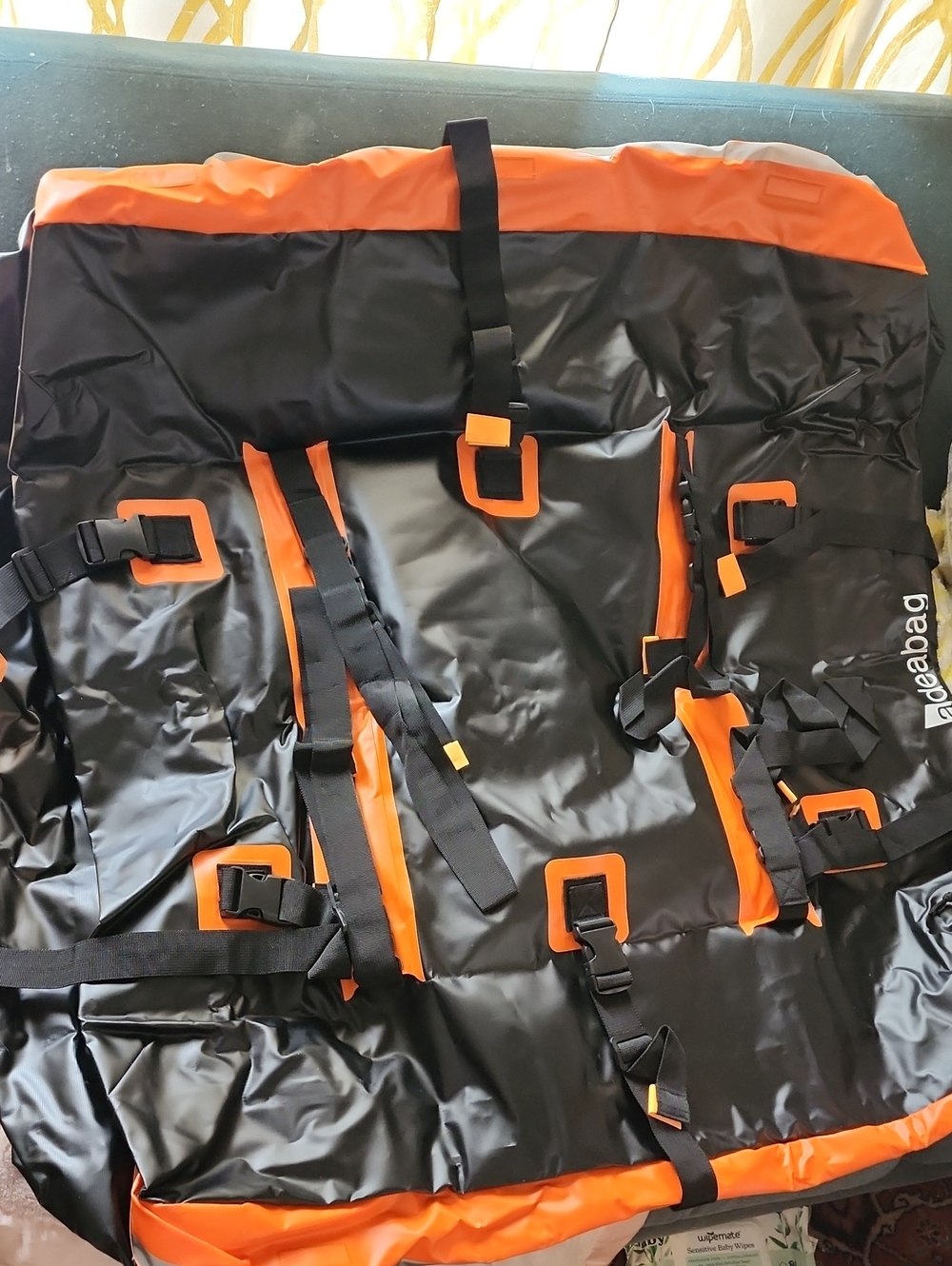 Adeabag Car Roof Cargo Carrier Bag. Pad, Straps, Bag. 15 Cubic Feet.